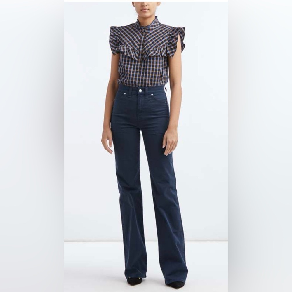 Veronica Beard Kyle Top in Blue Multi NWT - Picture 2 of 8